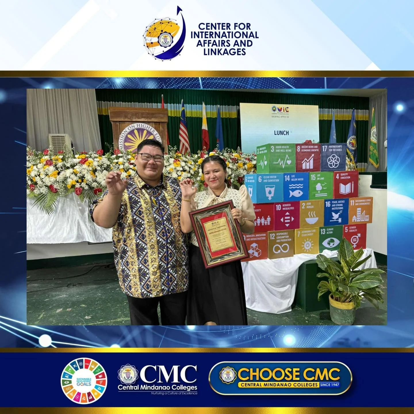 CMC Earns CHEDRO XII Commendation for its Commitment to Internationalization