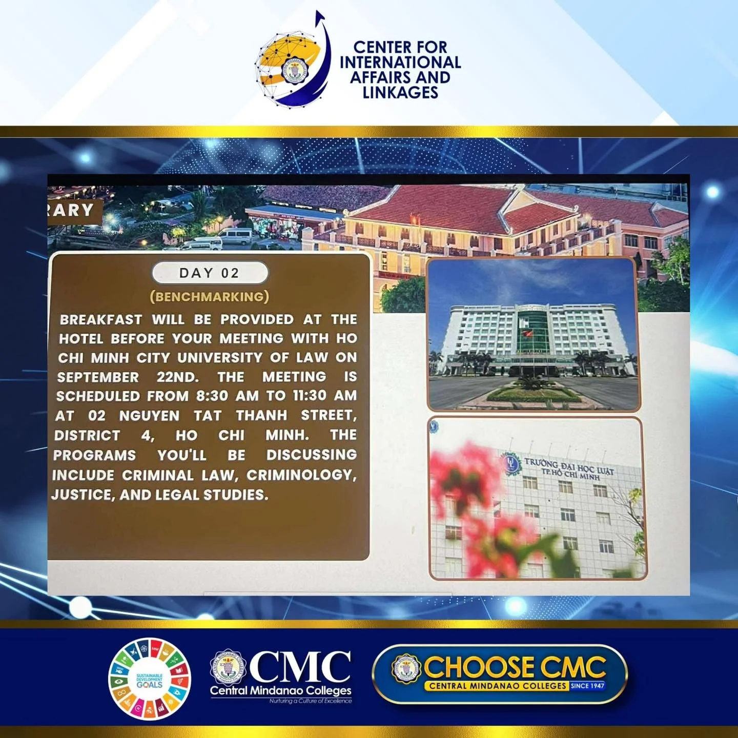 CMC-CCJE Prepares for Saigon, Vietnam!