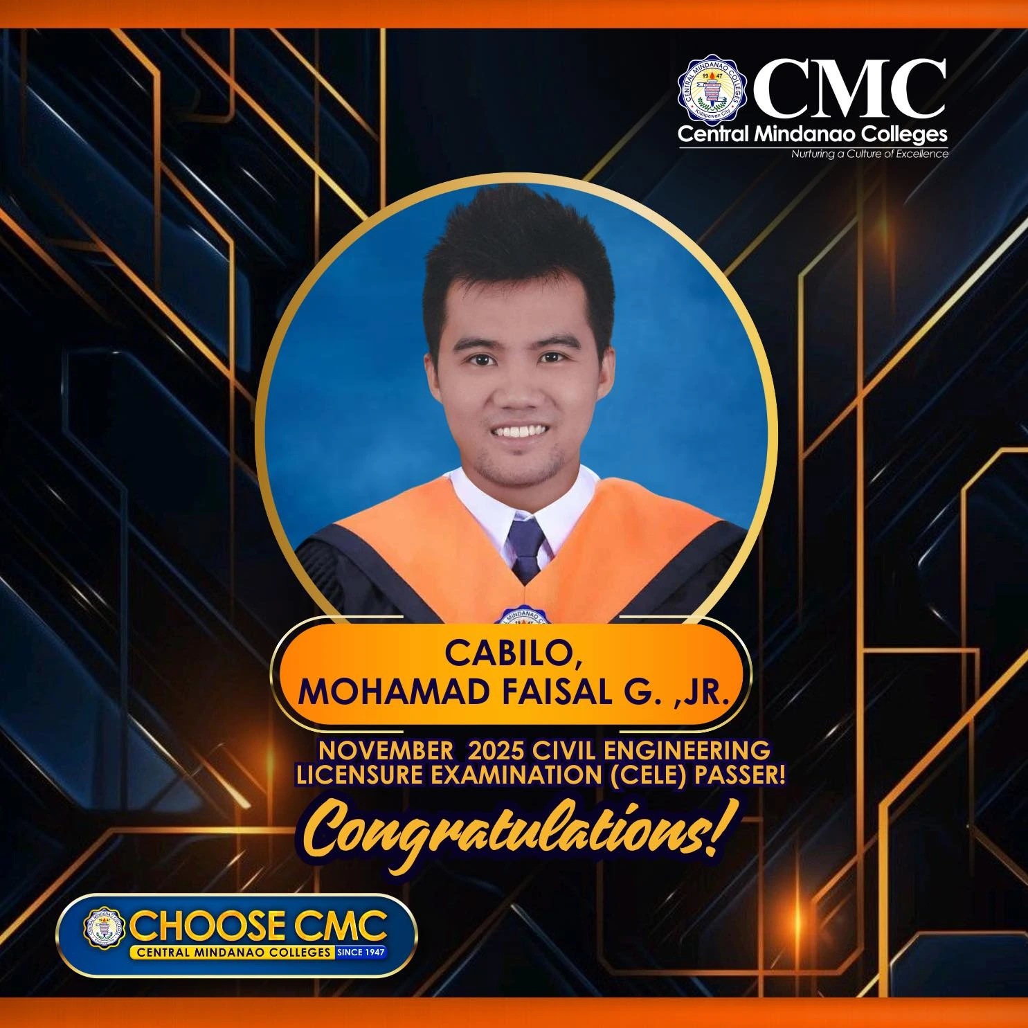 Civil Engineering Licensure Examination Passers for November 2025