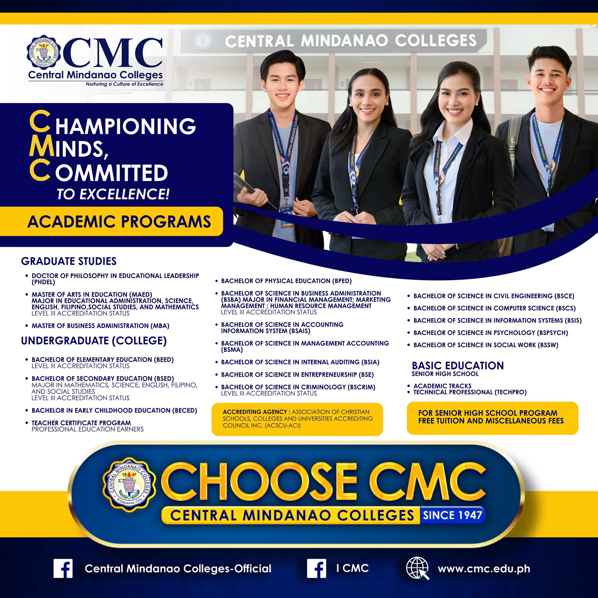 C-hampioning  M-inds,  C-ommitted  to Excellence!