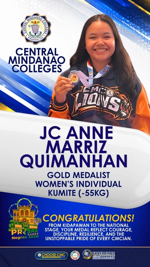 HOME OF THE CHAMPIONS.  GOLDEN BY DETERMINATION. FORGED BY THE CMC LION SPIRIT.