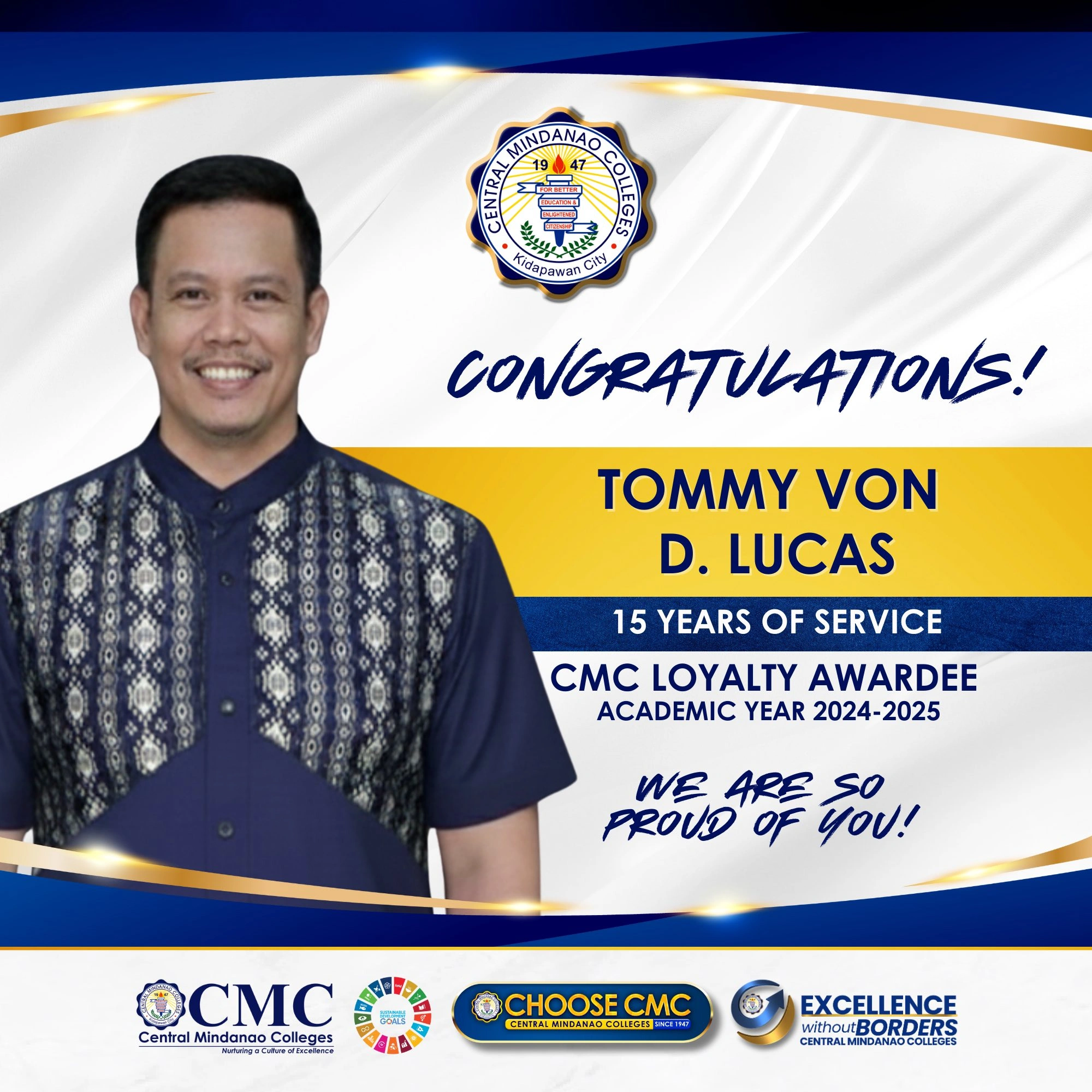 CMC Loyalty Awardees for Fifteen years of Faithful and Dedicated Service — photo 2