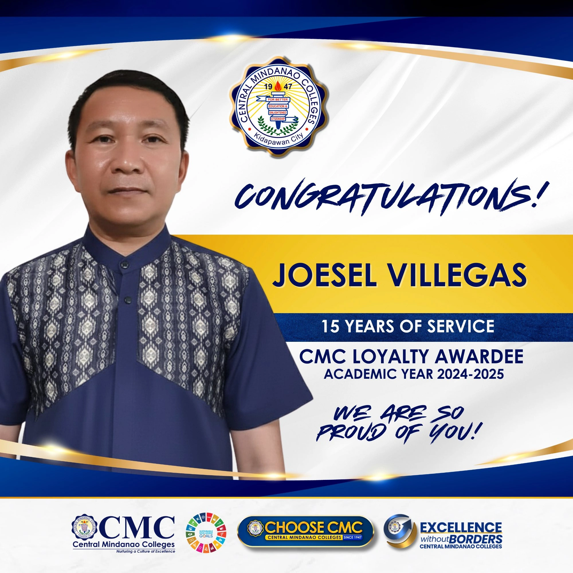 CMC Loyalty Awardees for Fifteen years of Faithful and Dedicated Service — photo 3