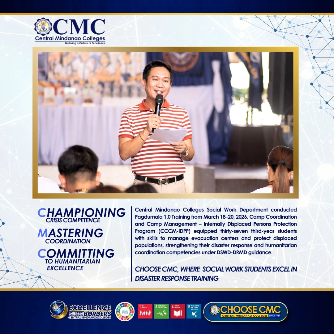 CMC Social Work Department and Students Undergo DSWD-DRMD Led CCCM-IDPP Training for Disaster Response Preparedness — photo 2