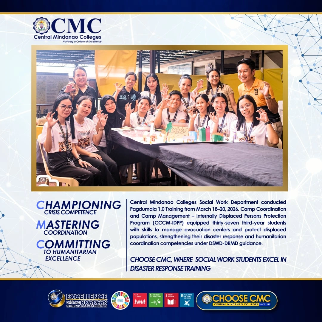 CMC Social Work Department and Students Undergo DSWD-DRMD Led CCCM-IDPP Training for Disaster Response Preparedness — photo 10