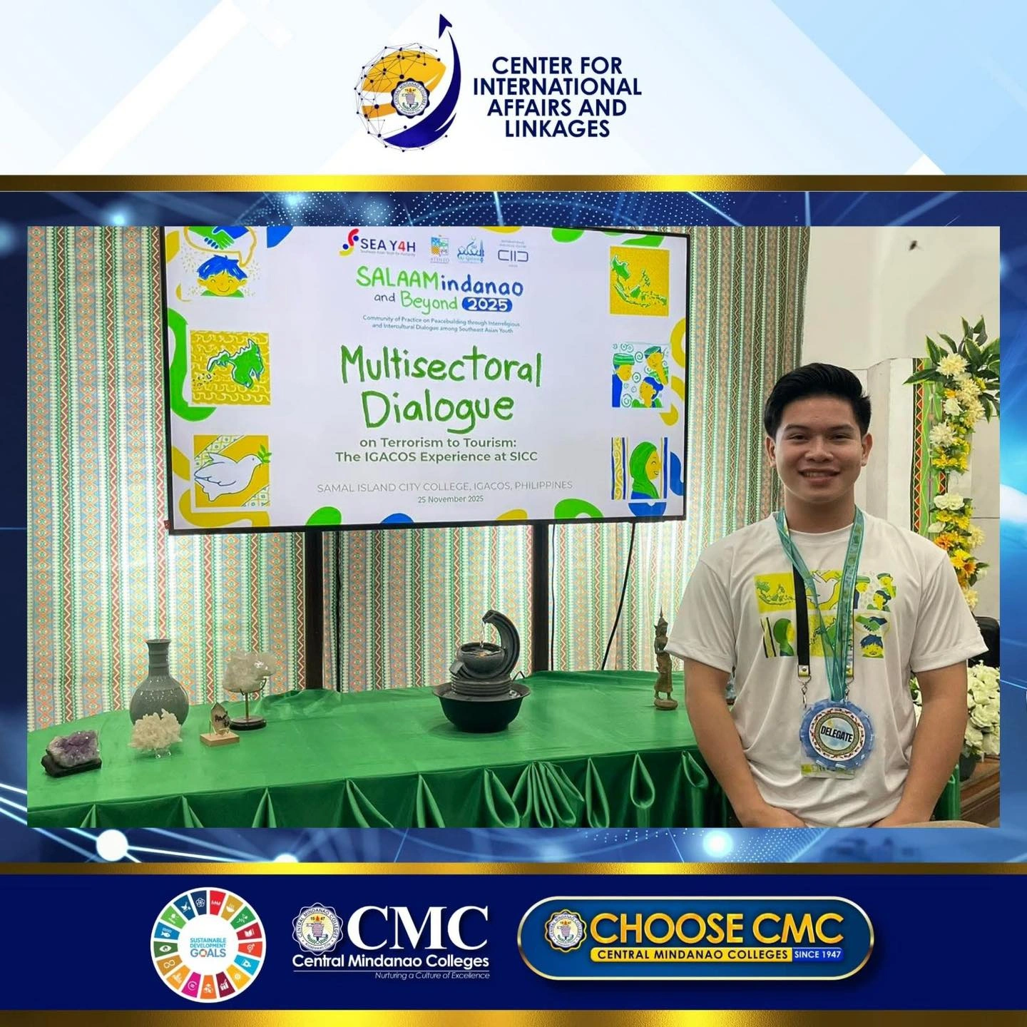 CMC Student Advances Peace Advocacy and ASEAN Youth Collaboration at SALAAMindanao 2025 — photo 5