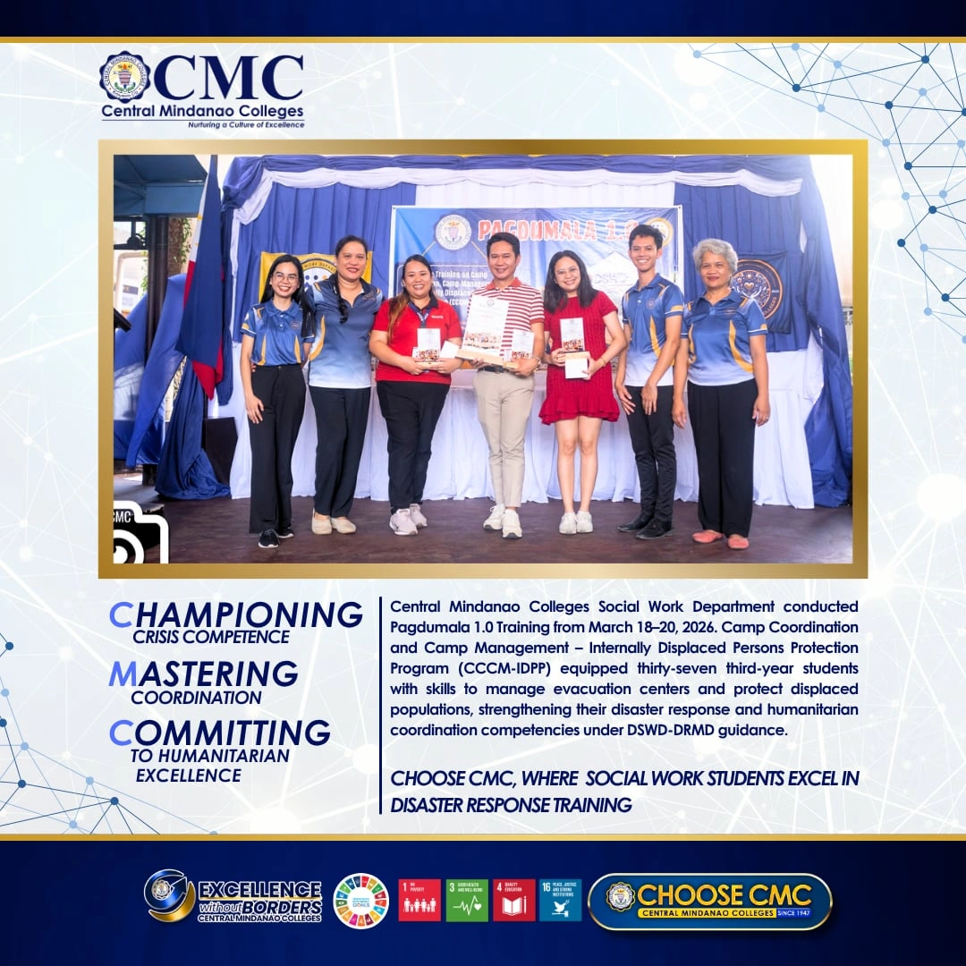CMC Social Work Department and Students Undergo DSWD-DRMD Led CCCM-IDPP Training for Disaster Response Preparedness — photo 3