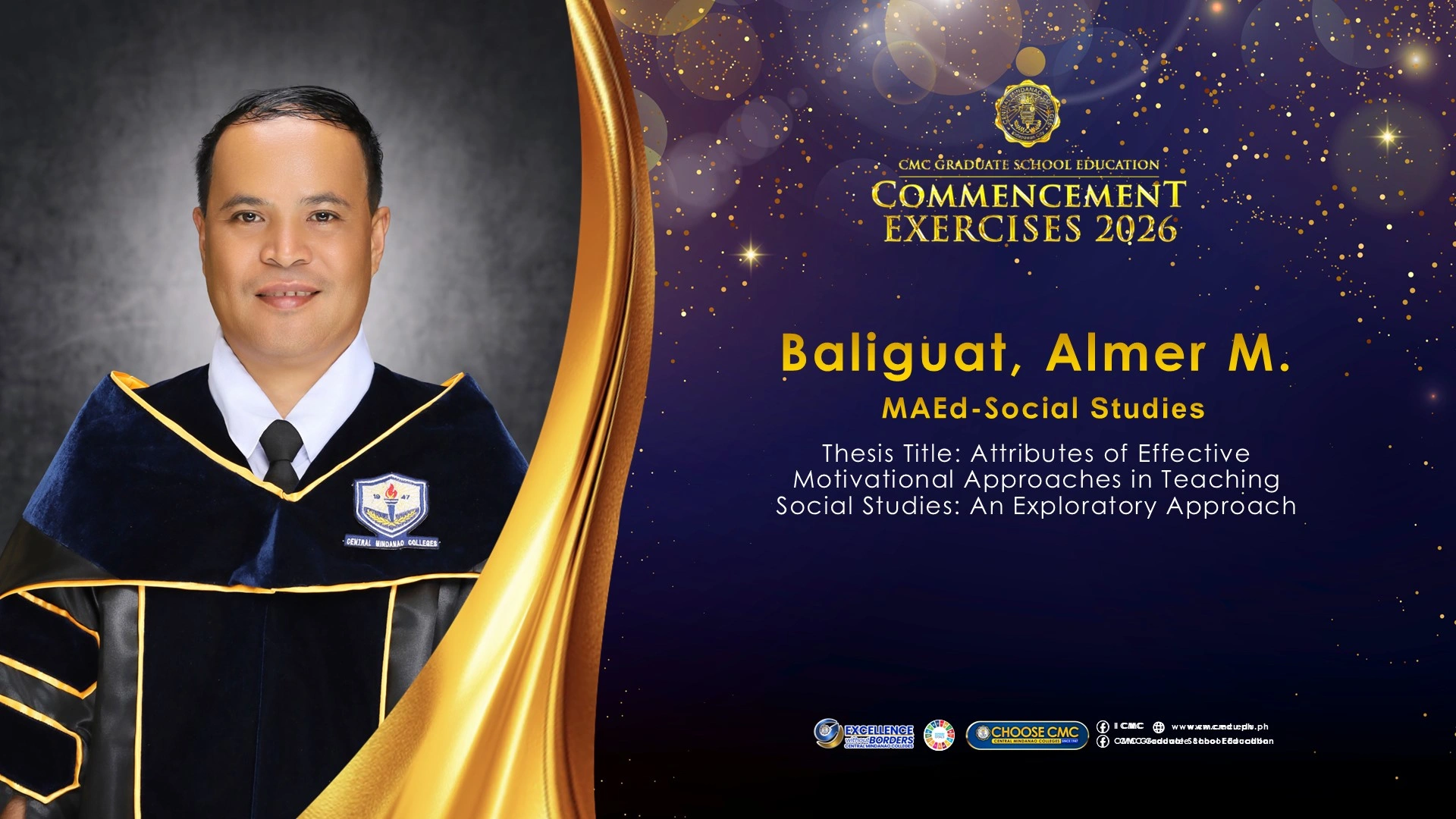 CMC GSE CELEBRATES 49 MAEd SOCIAL STUDIES MAJOR GRADUATES AT COMMENCEMENT EXERCISES 2026 — photo 5