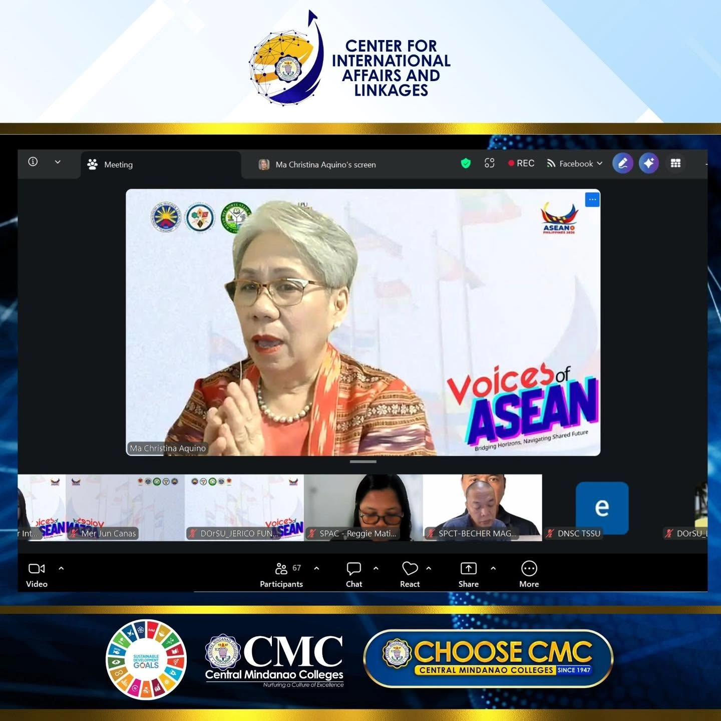 CMC Strengthens Global Engagement Through Participation in Voices of ASEAN Webinar on Future-Ready Institutions — photo 2
