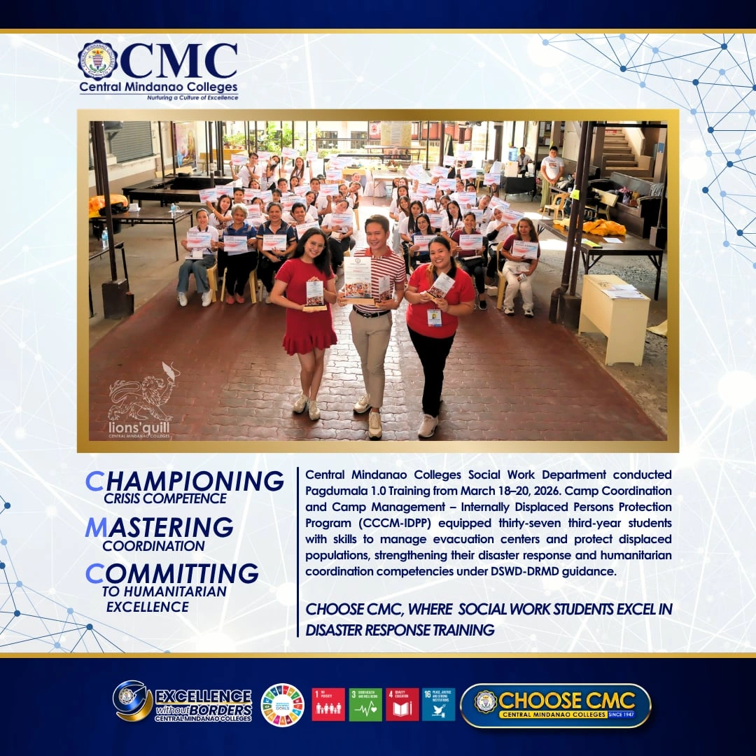 CMC Social Work Department and Students Undergo DSWD-DRMD Led CCCM-IDPP Training for Disaster Response Preparedness — photo 9