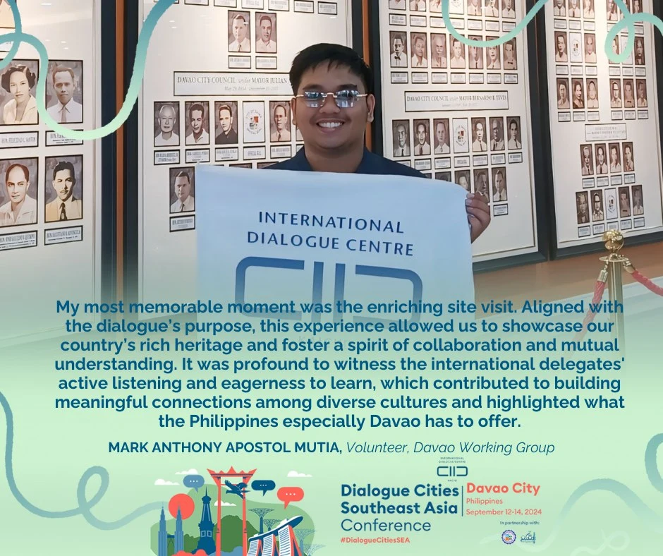 VOLUNTEER TESTIMONY Dialogue Cities Southeast Asia Conference