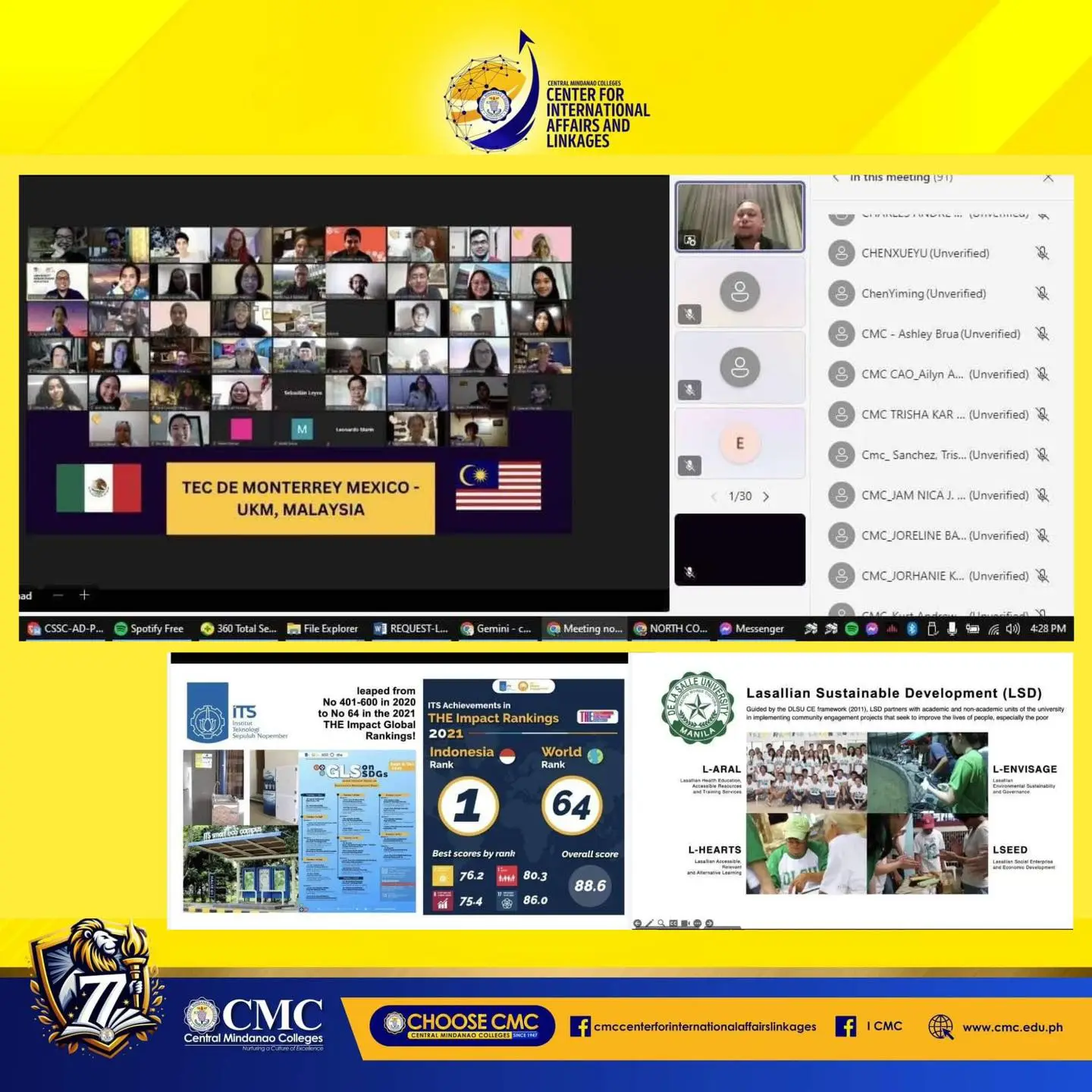 CMC PARTICIPATES IN THE INTERNATIONAL WEBINAR: CULTURE AND SDG — photo 2